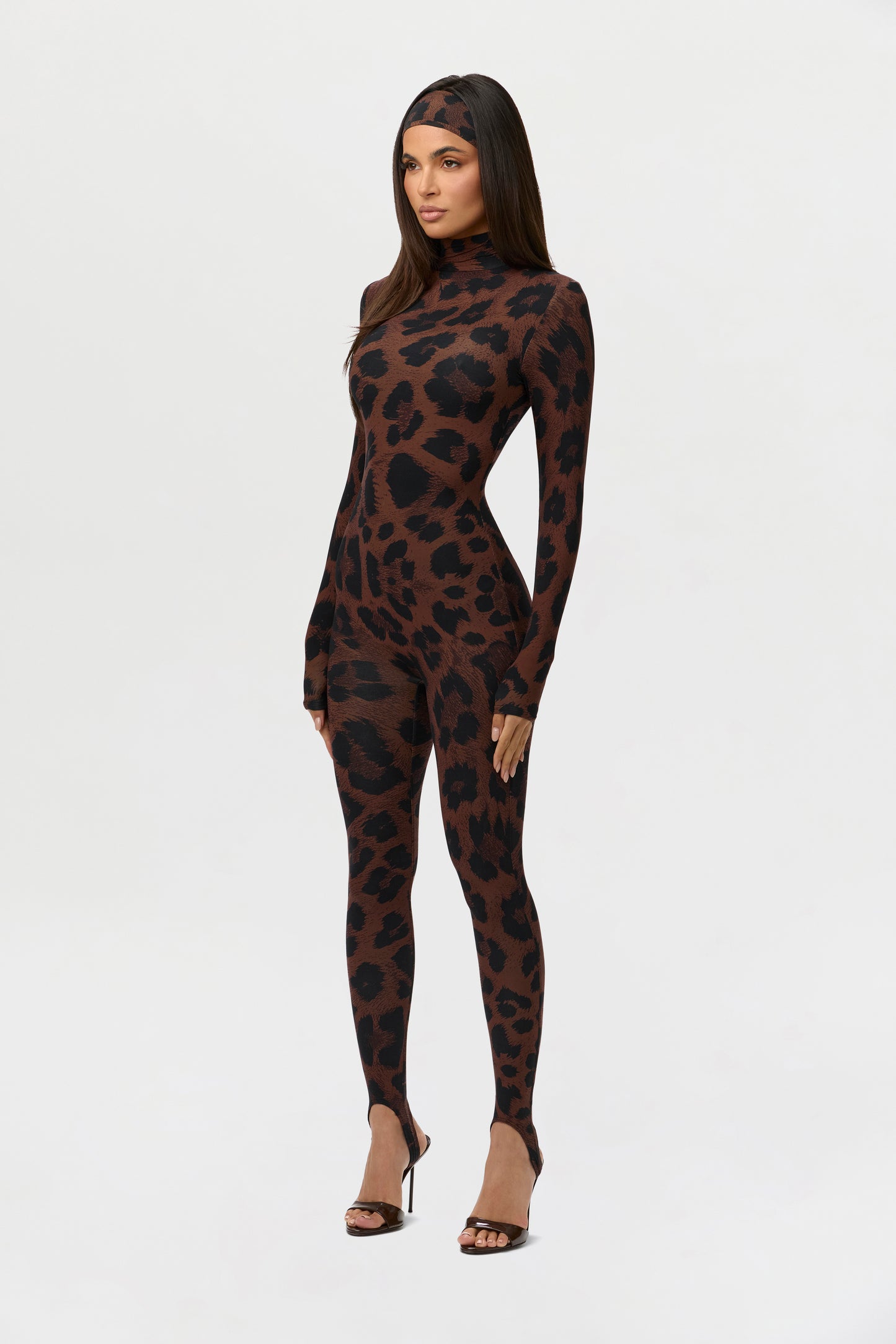 Naked Print Stirrup Jumpsuit Petite