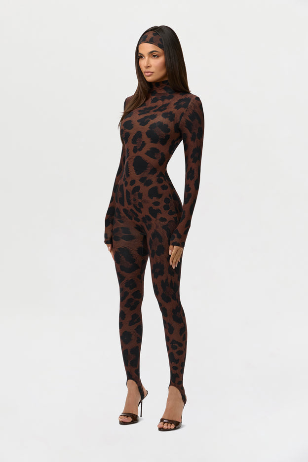 Naked Print Stirrup Jumpsuit Petite