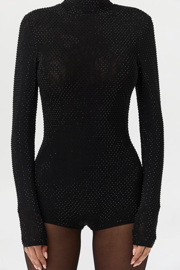 Crystal Turtleneck Romper