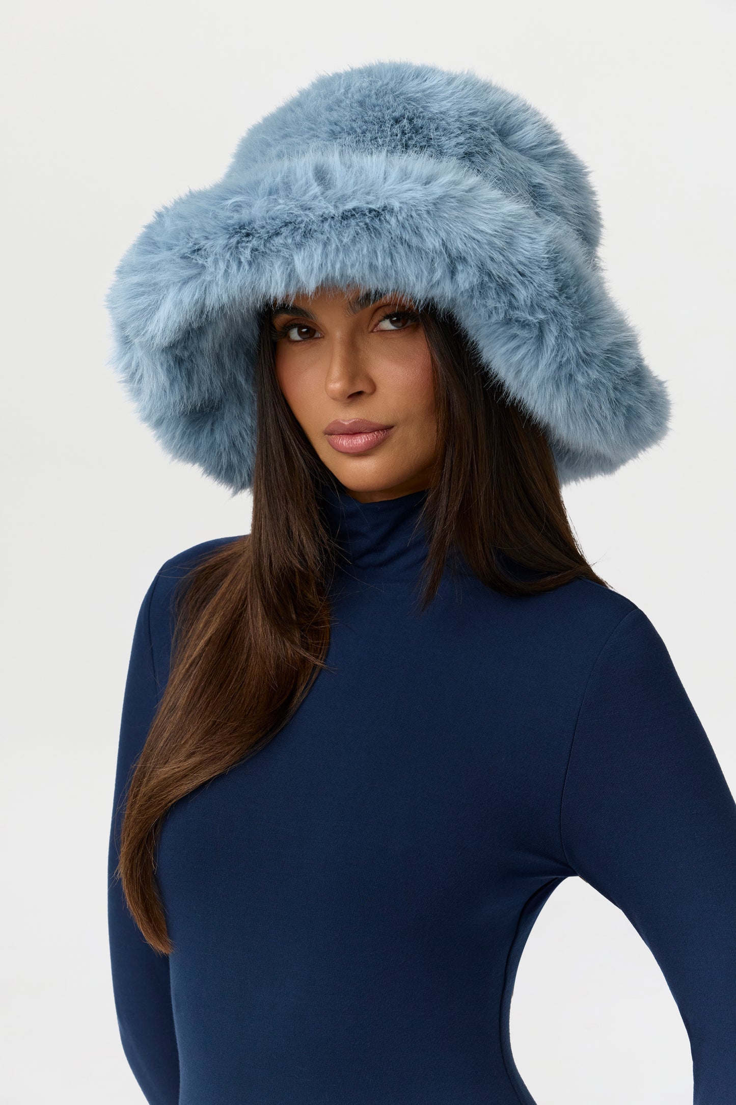 Faux Fur Oversized Bucket Hat