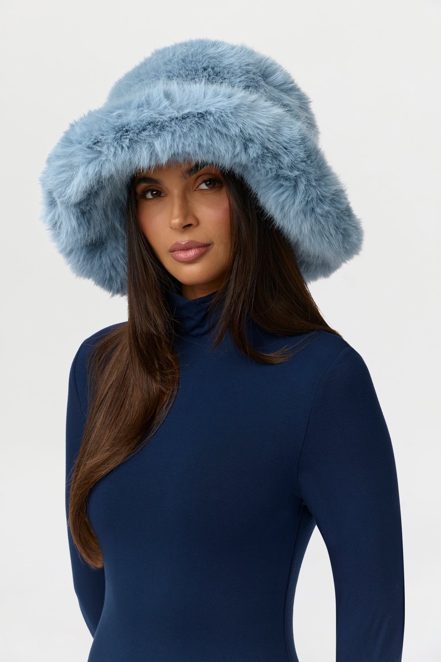 Faux Fur Oversized Bucket Hat