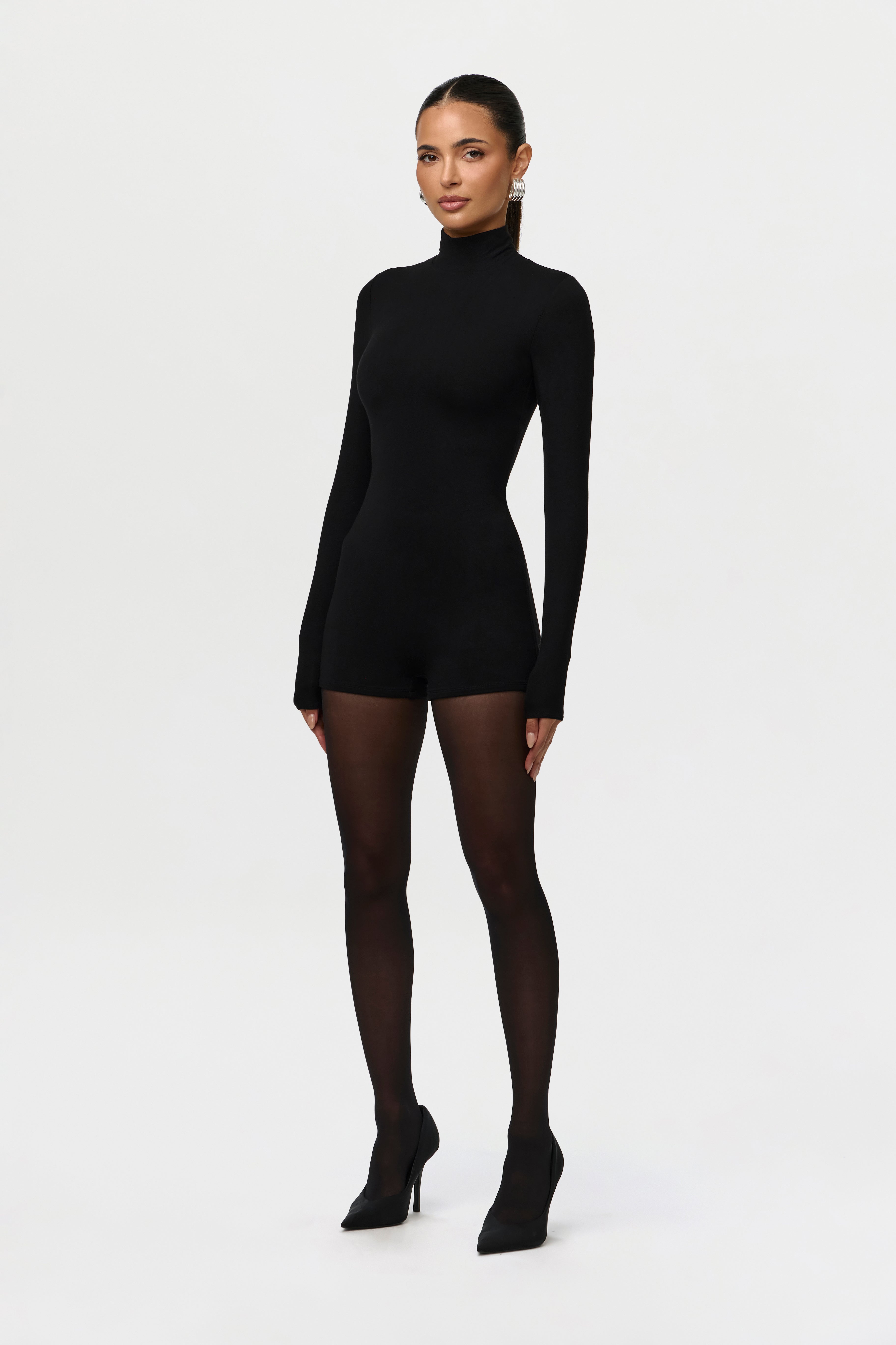 Butter Turtleneck Contour Romper