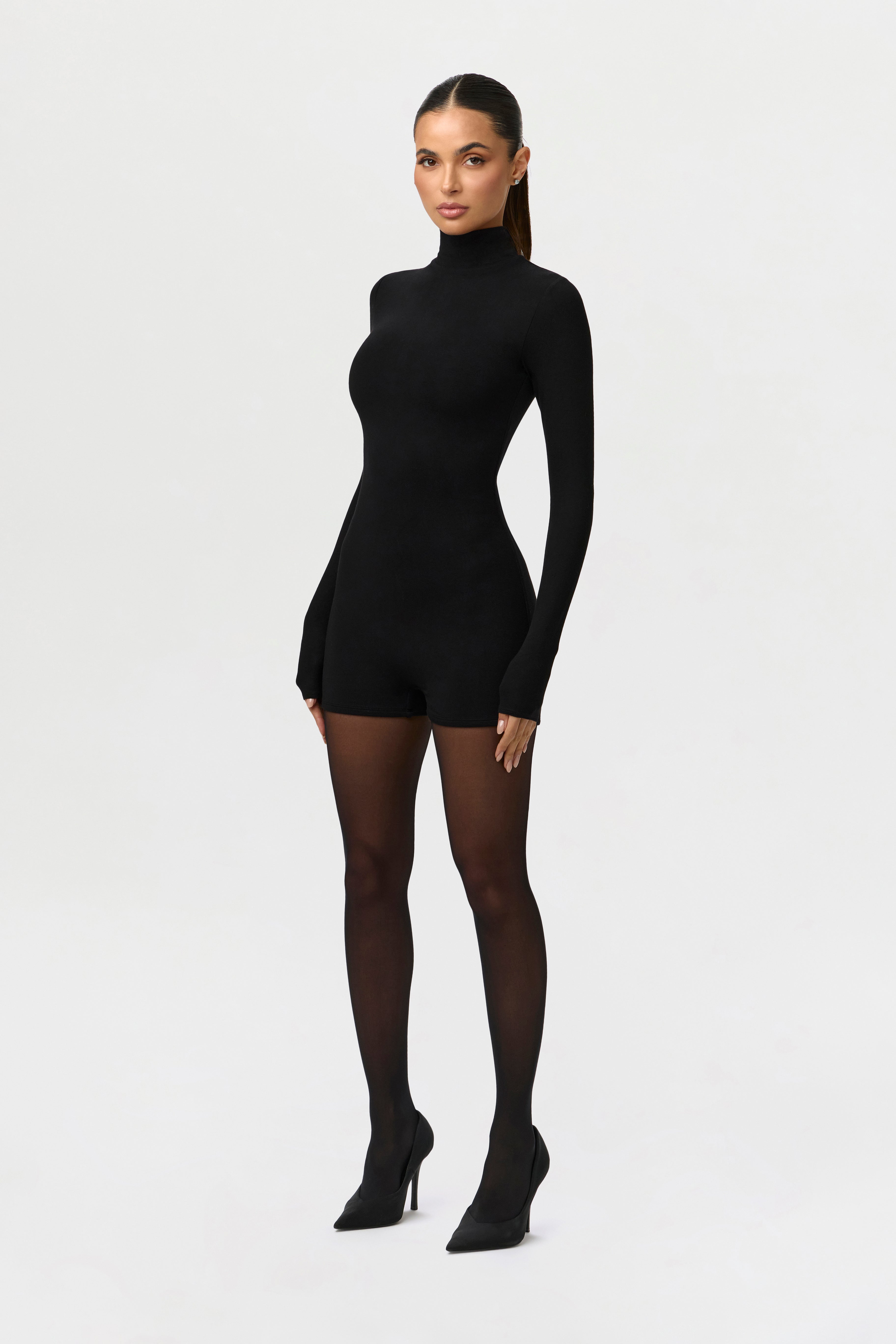 Butter Turtleneck Contour Romper