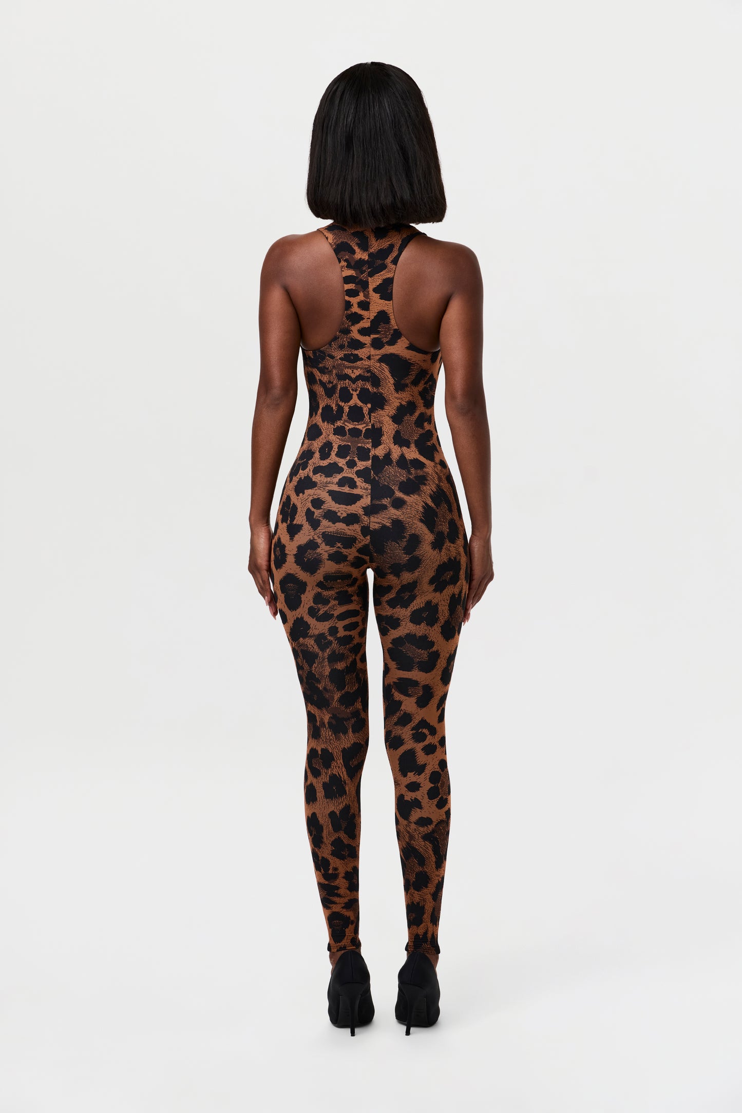 Naked Print Racerback Jumpsuit