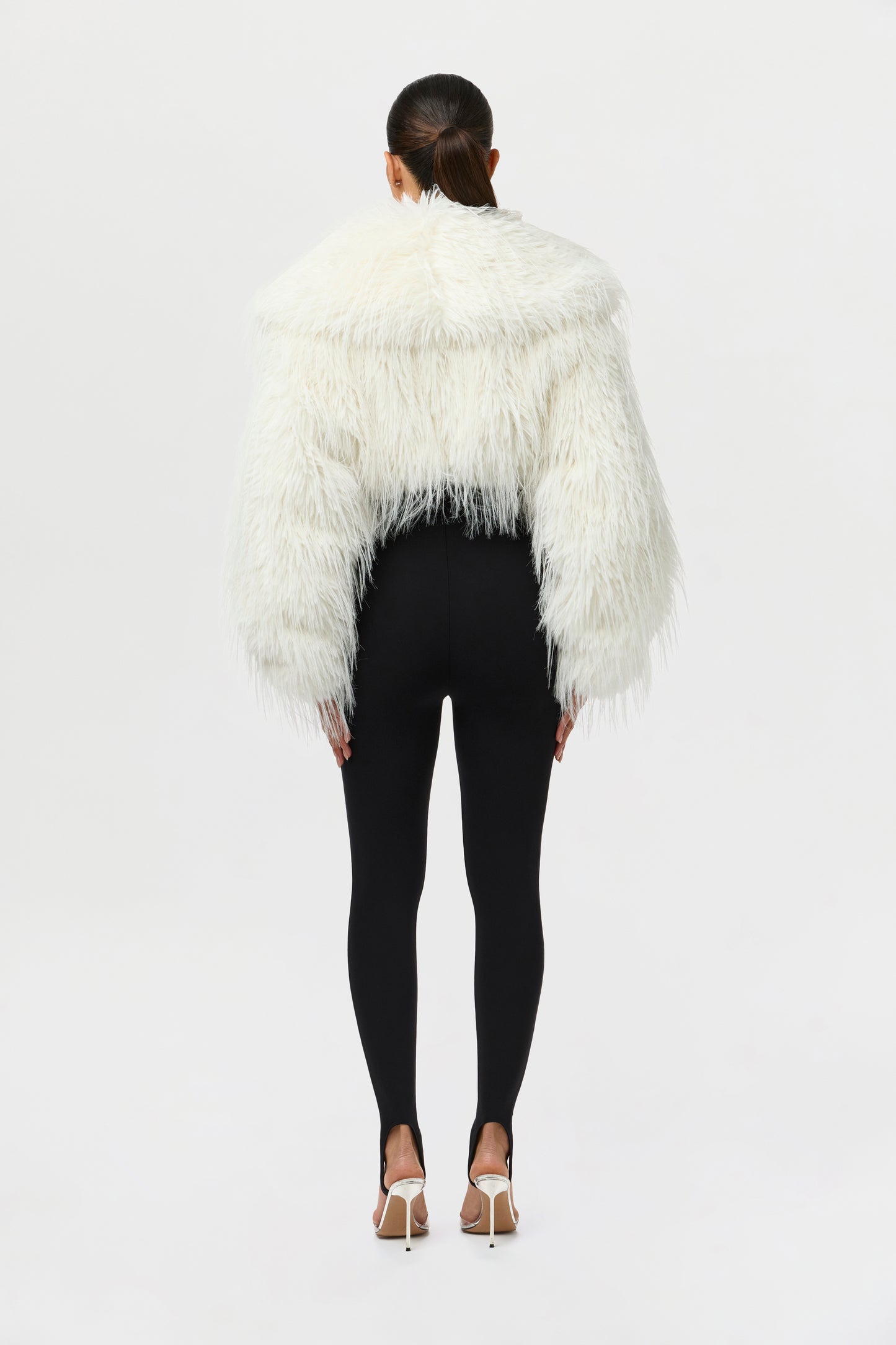 Faux Fur Cropped Plush Jacket