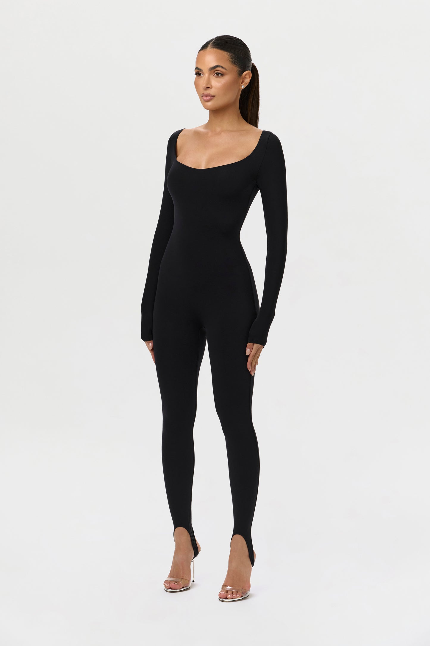 Naked Scoop Stirrup Jumpsuit