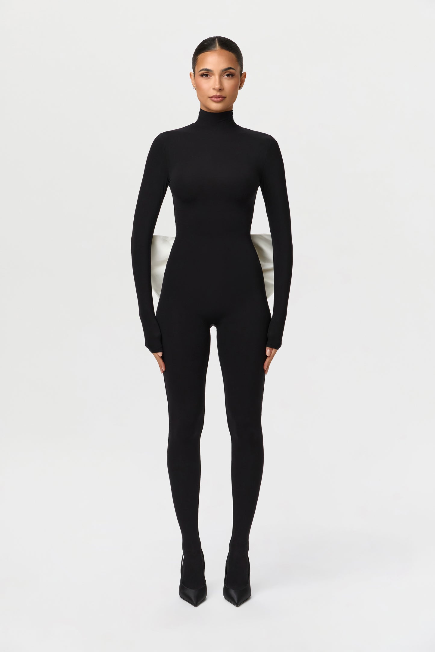 Naked Closed Toe Bow Jumpsuit