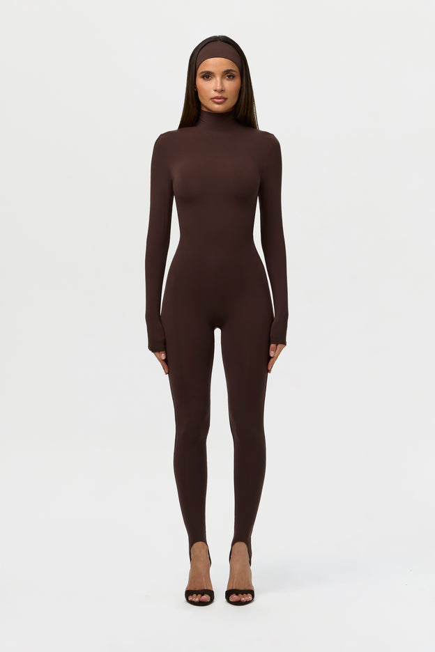 Naked Turtleneck Stirrup Jumpsuit