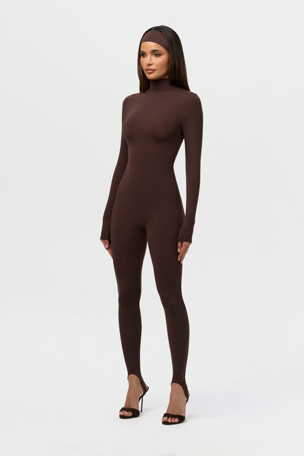 Naked Turtleneck Stirrup Jumpsuit