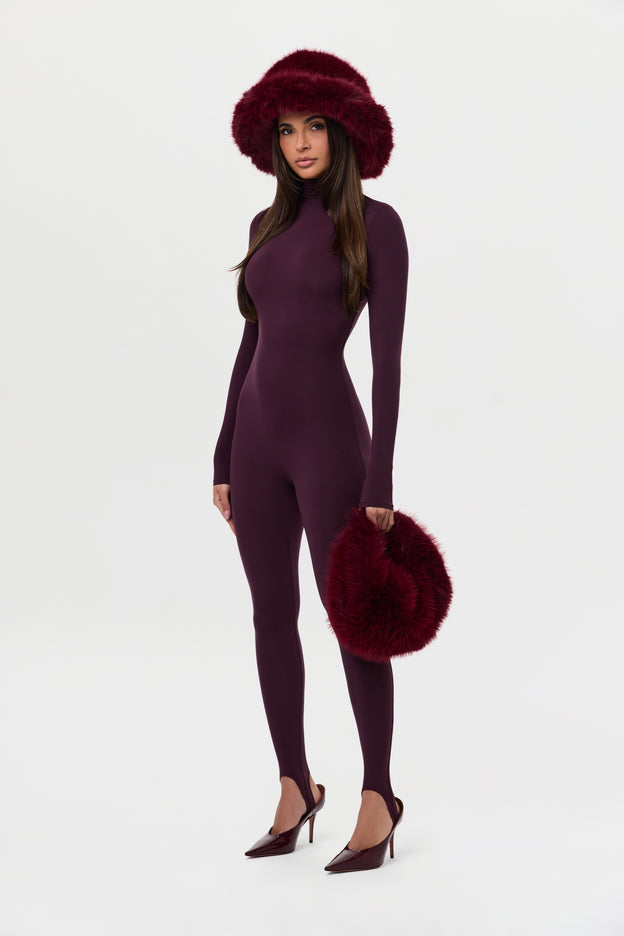 Naked Turtleneck Stirrup Jumpsuit