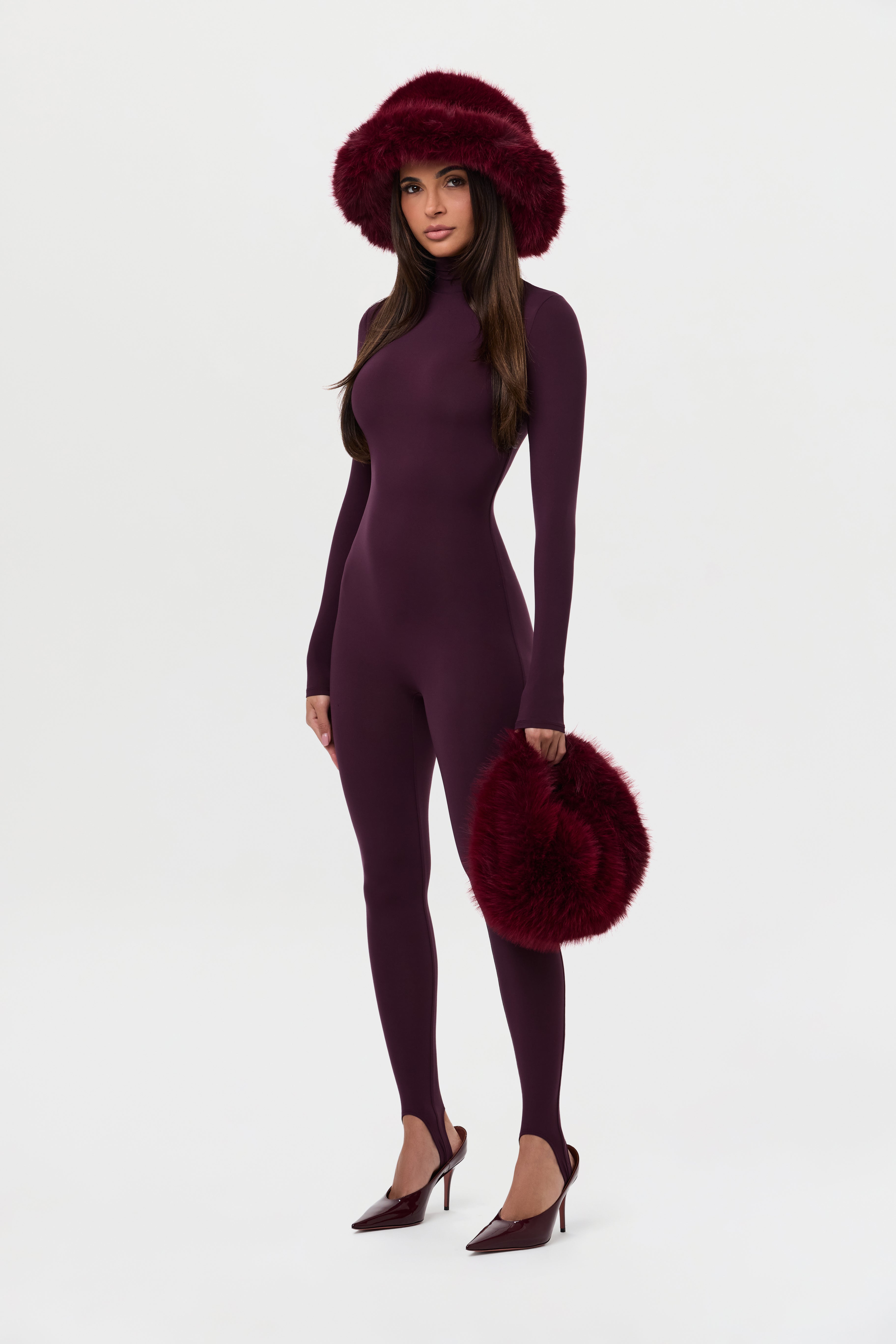 Naked Turtleneck Stirrup Jumpsuit