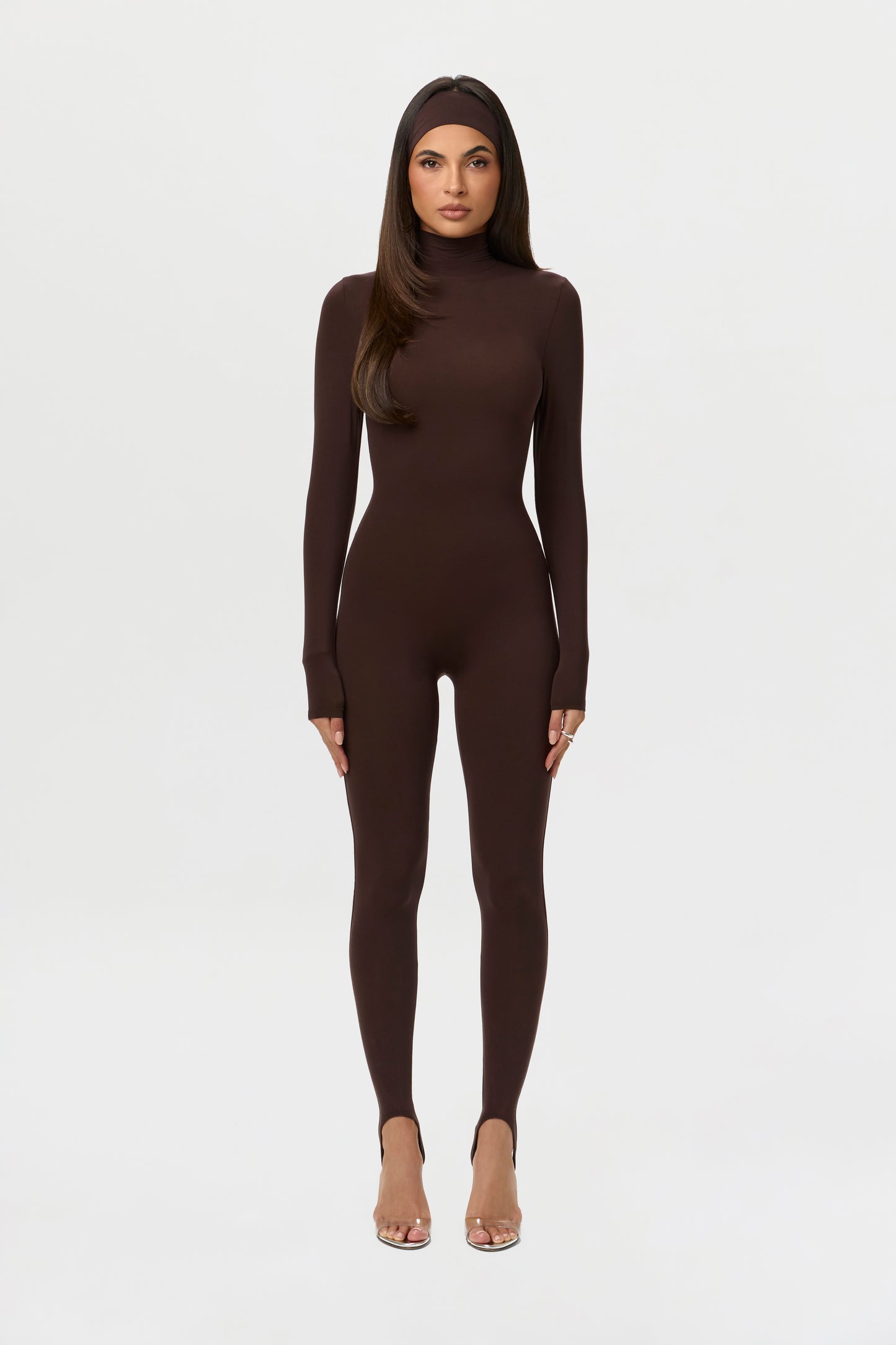 Naked Turtleneck Stirrup Jumpsuit