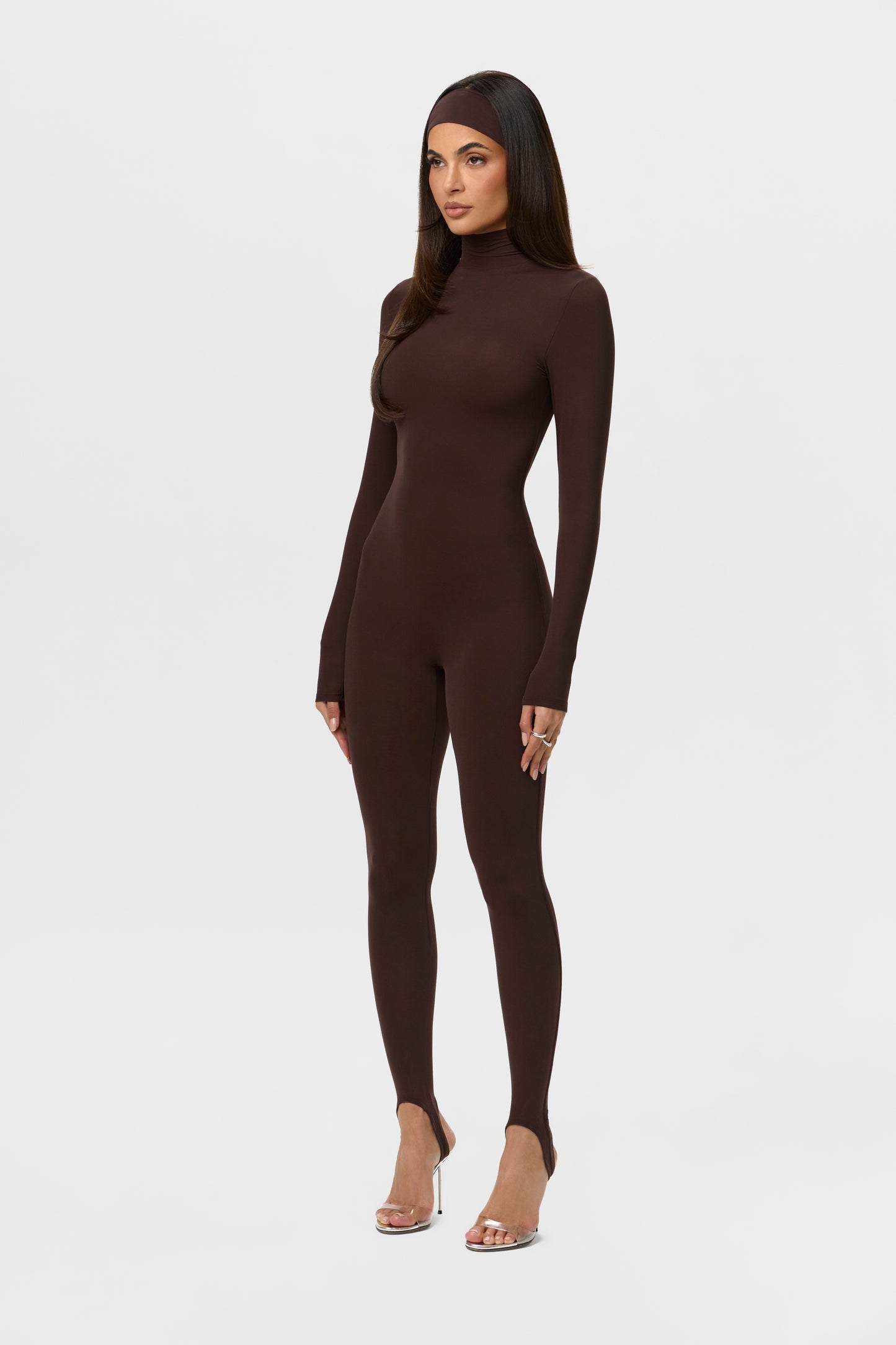 Naked Turtleneck Stirrup Jumpsuit