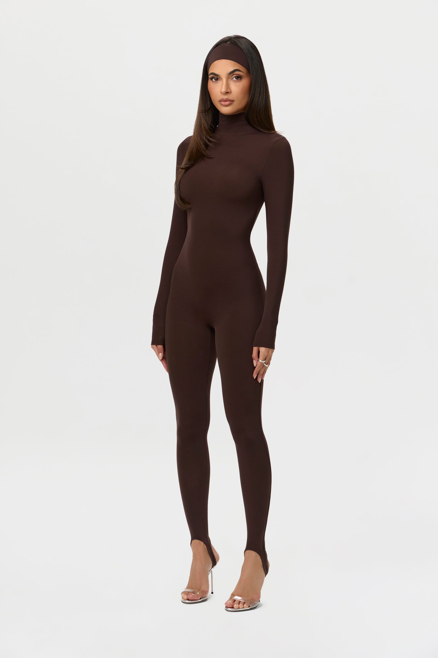 Naked Turtleneck Stirrup Jumpsuit