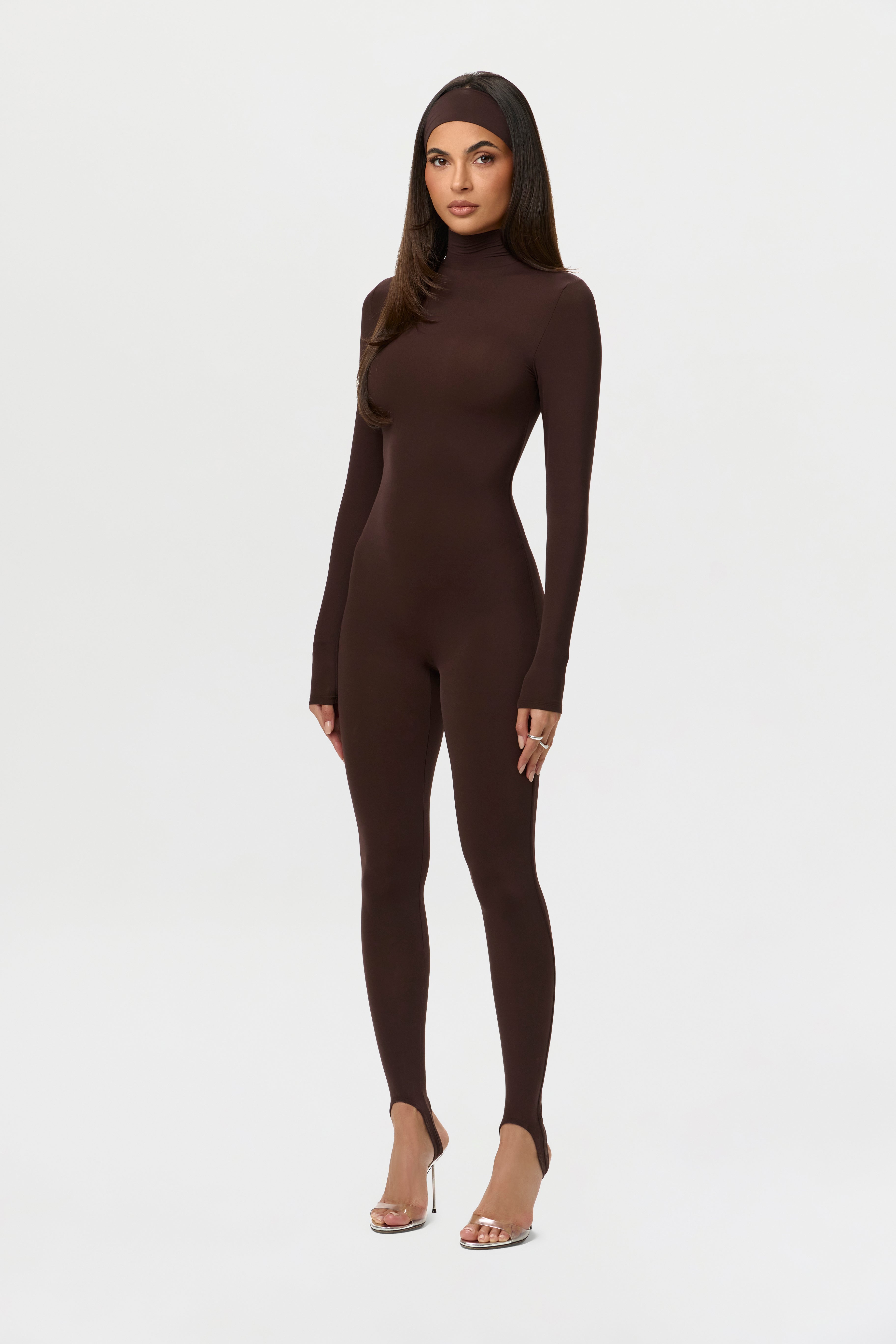 Naked Turtleneck Jumpsuit with Stirrup – Naked Wardrobe