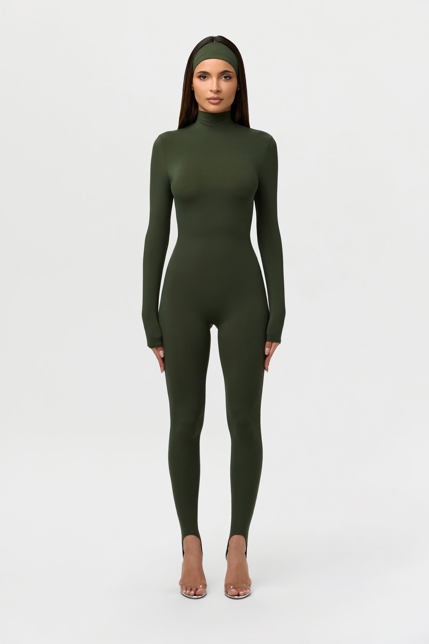 Naked Turtleneck Stirrup Jumpsuit