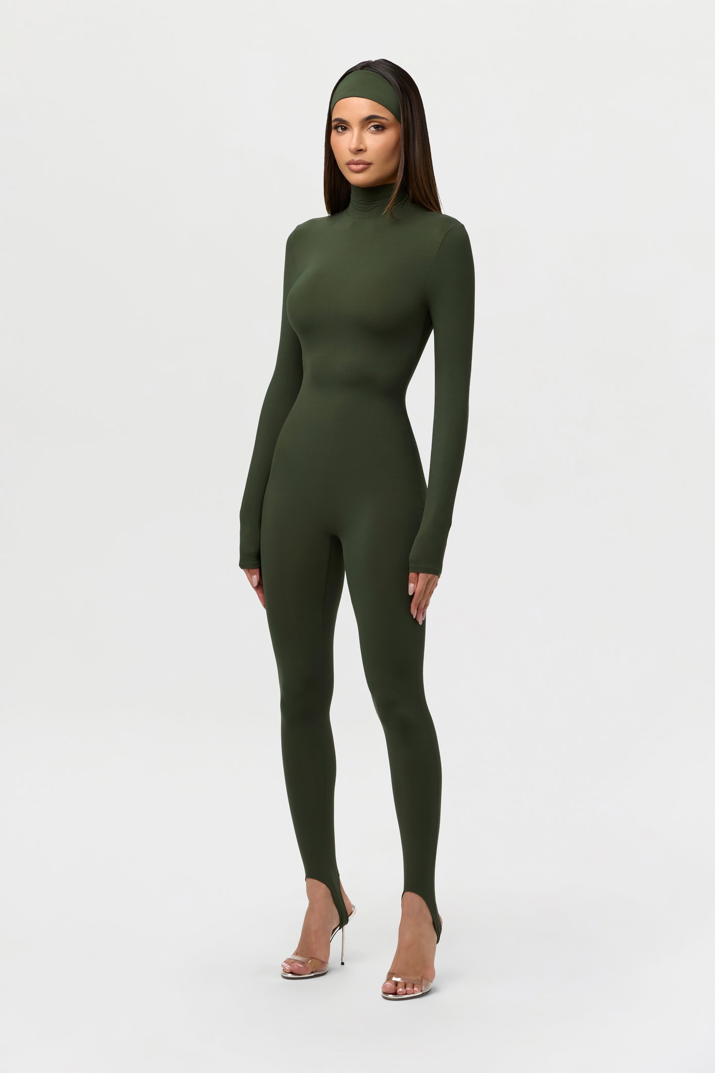 Naked Turtleneck Stirrup Jumpsuit
