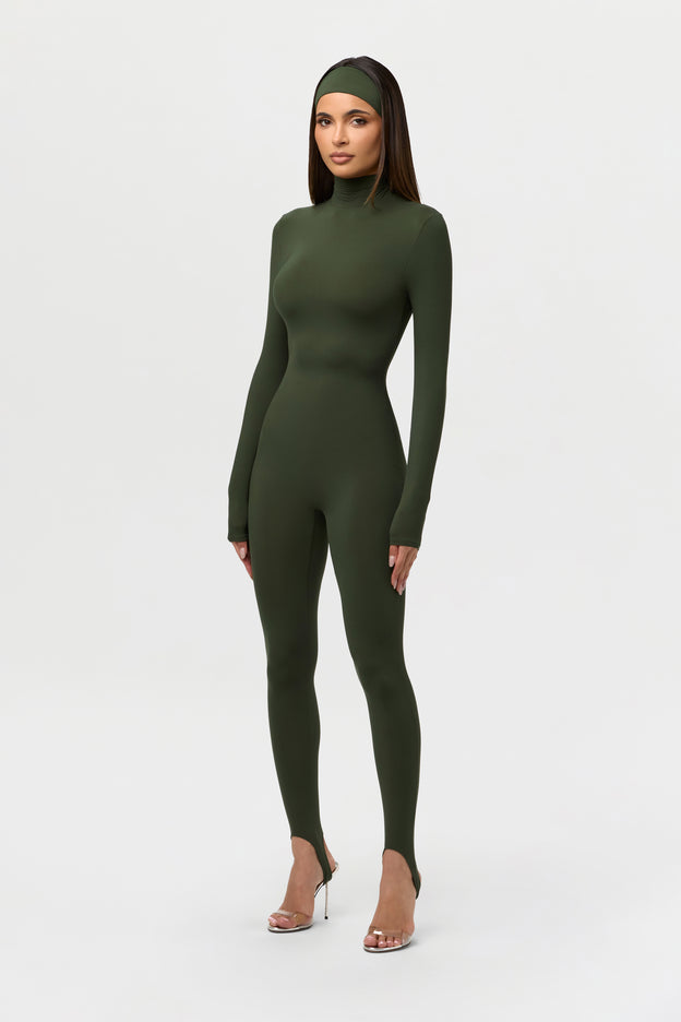 Naked Turtleneck Stirrup Jumpsuit