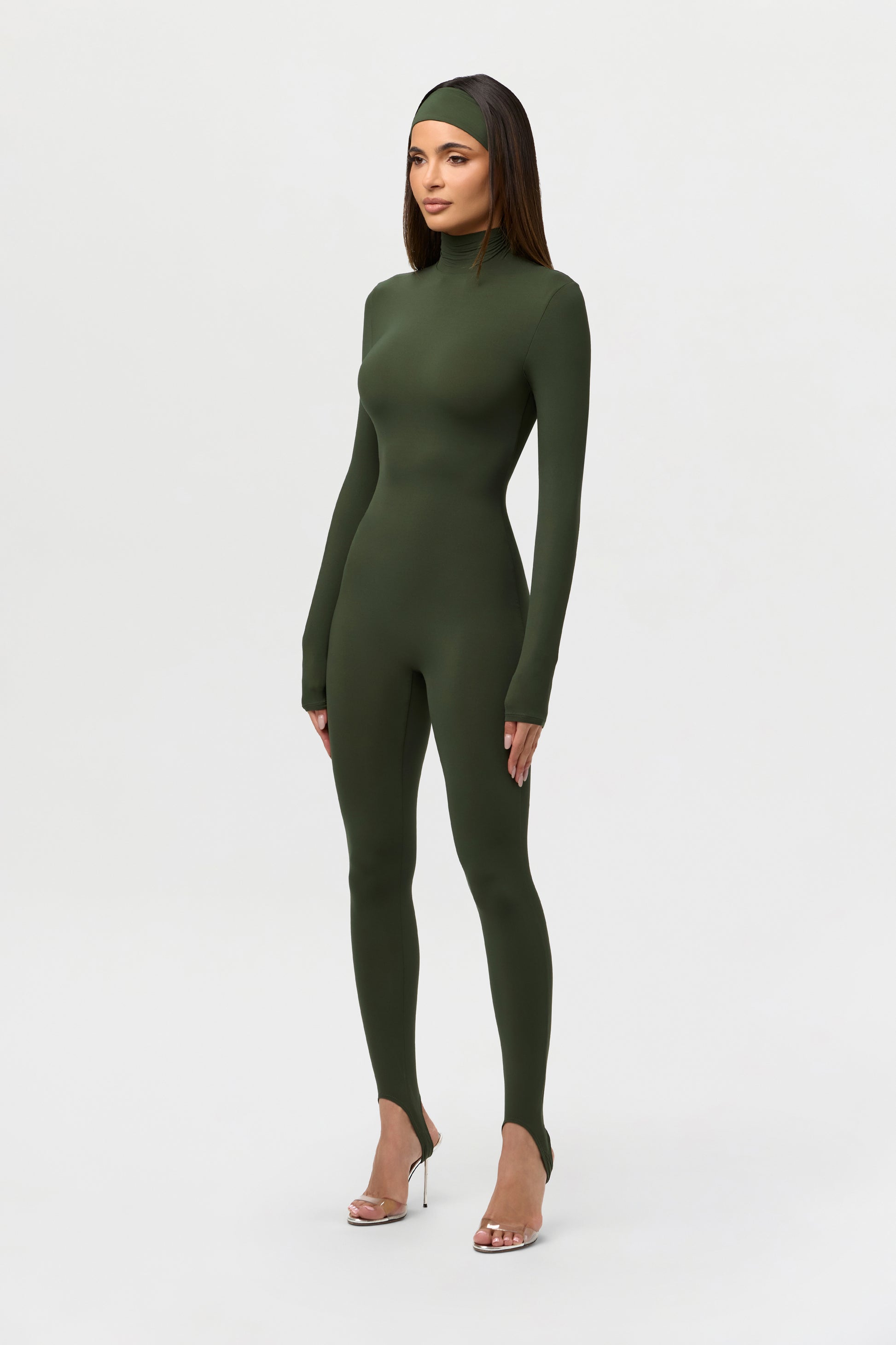 Naked Turtleneck Stirrup Jumpsuit