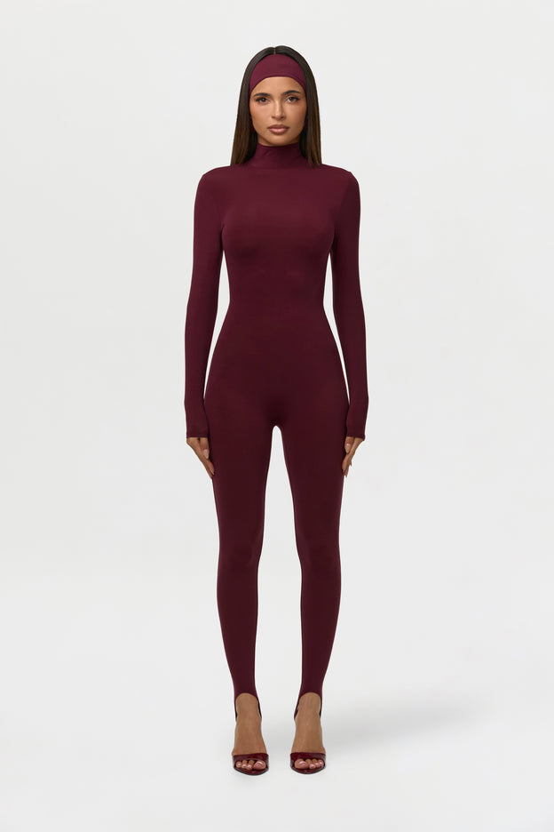 Naked Turtleneck Stirrup Jumpsuit