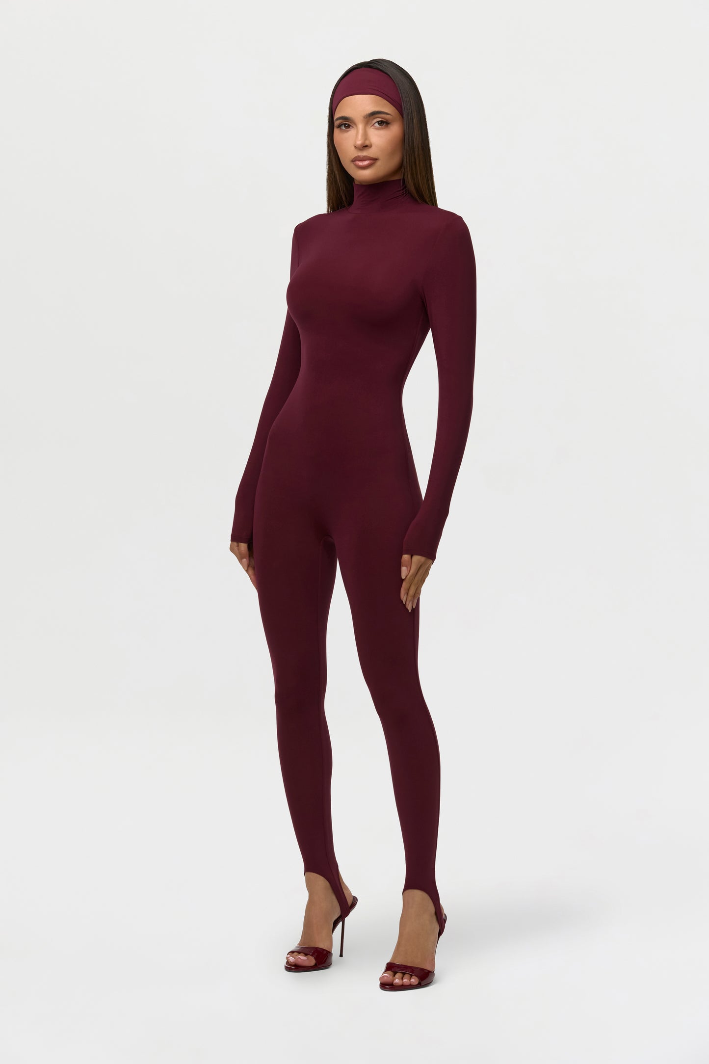 Naked Turtleneck Stirrup Jumpsuit