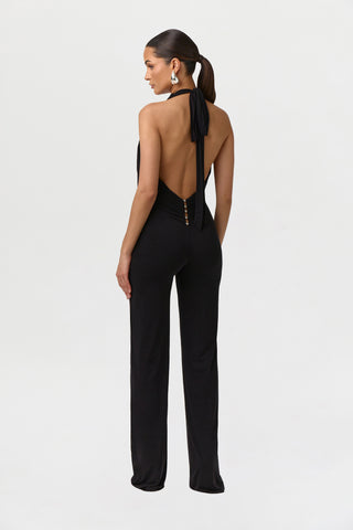 Naked Cowl Halter Jumpsuit