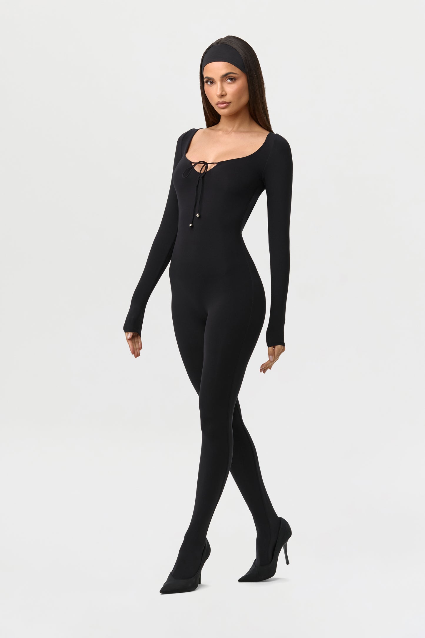 Naked Open Back Closed Toe Jumpsuit