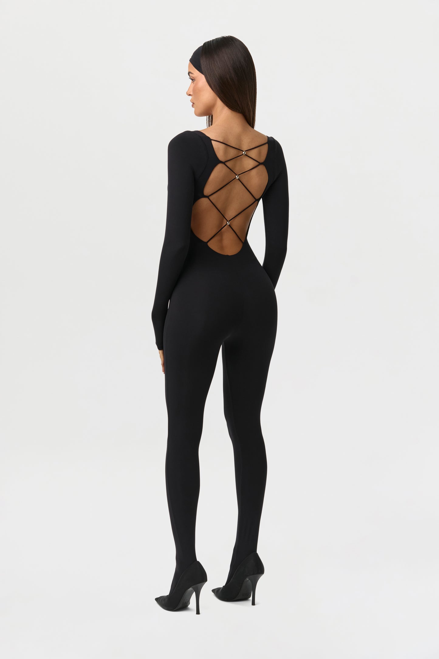 Naked Open Back Closed Toe Jumpsuit