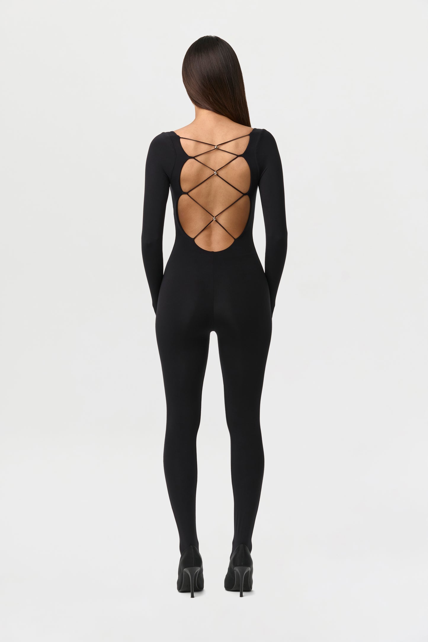 Naked Open Back Closed Toe Jumpsuit