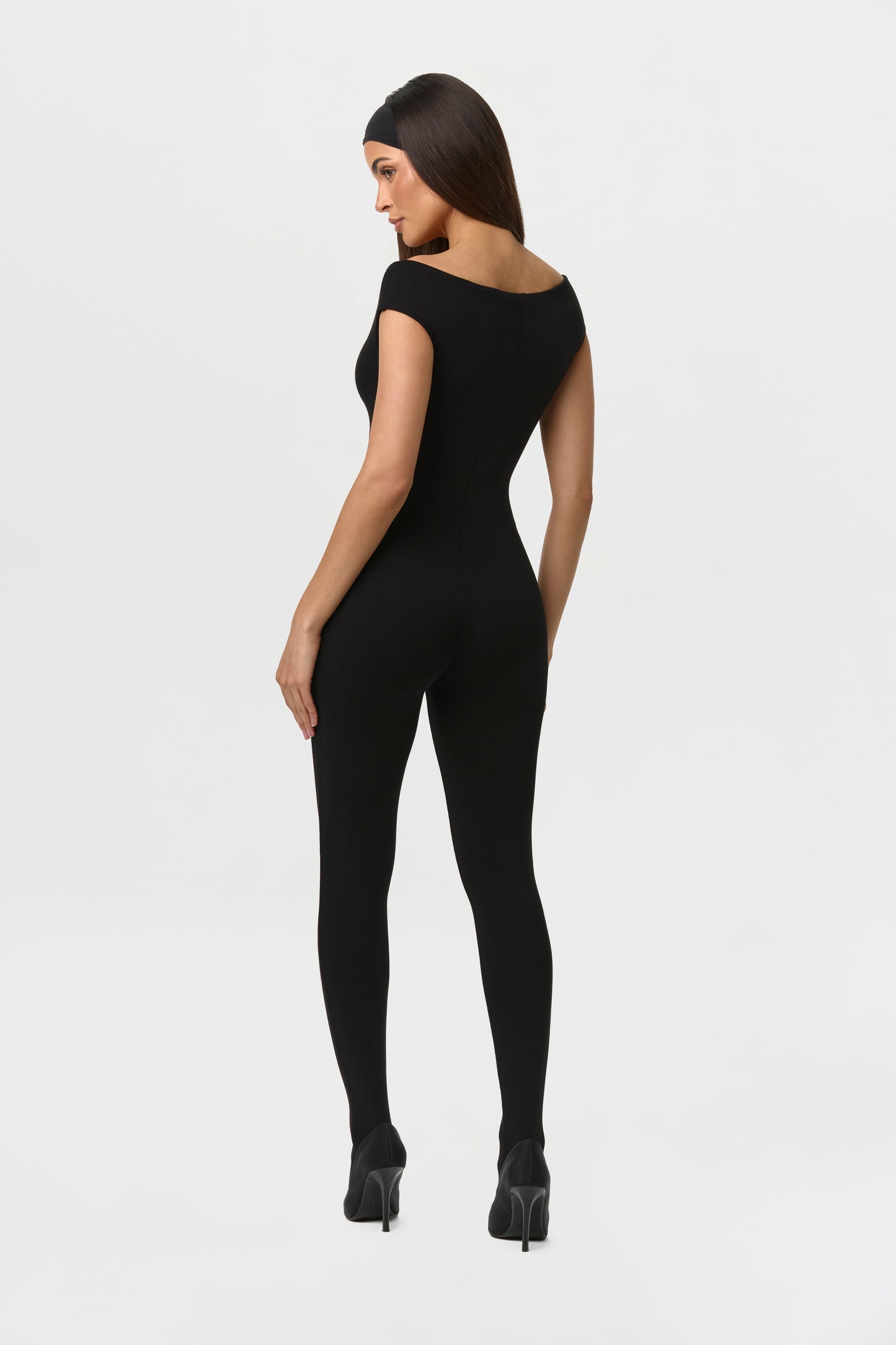 Smooth Off-Shoulder Jumpsuit Petite