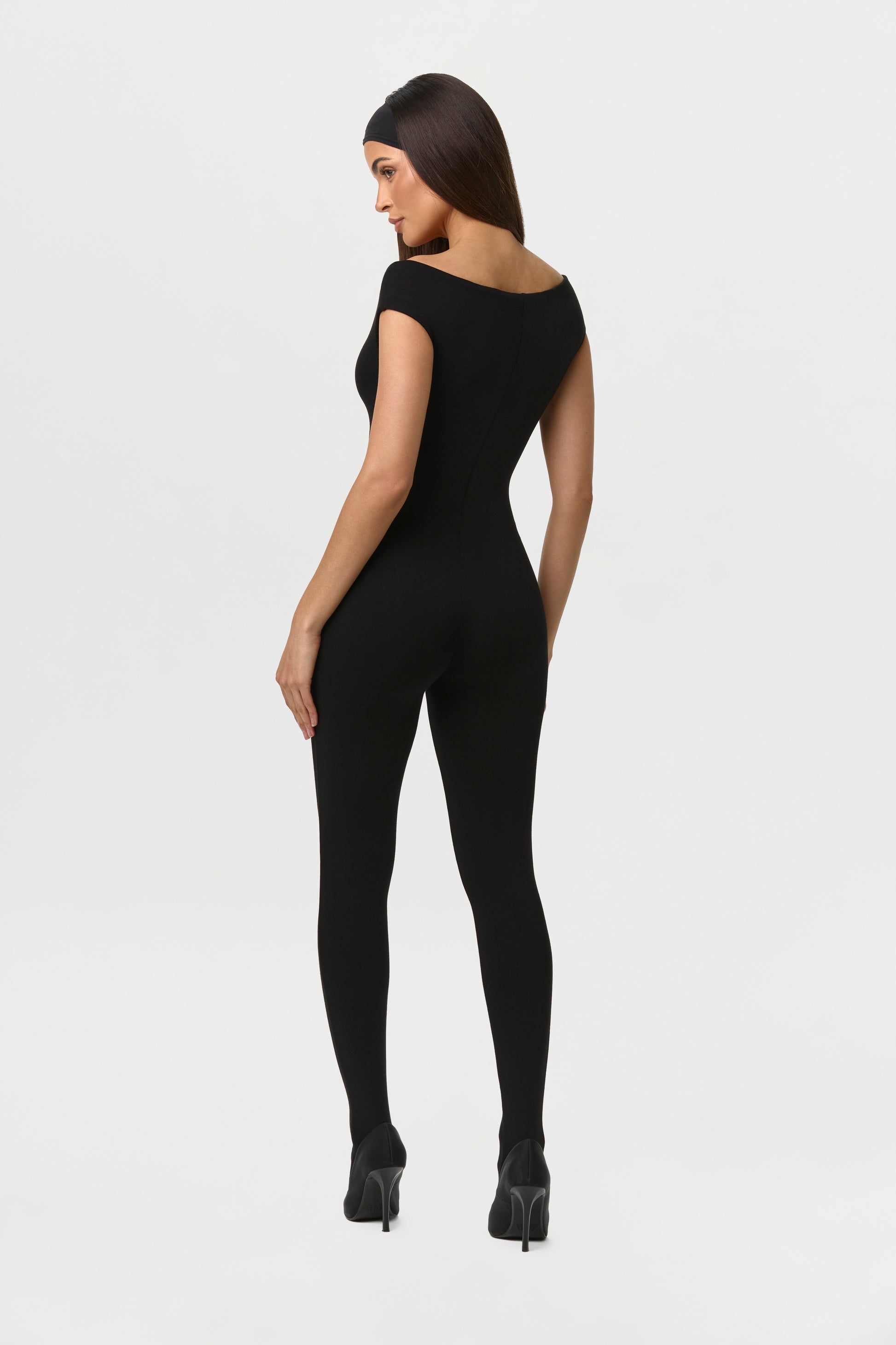 Smooth Off-Shoulder Jumpsuit Petite