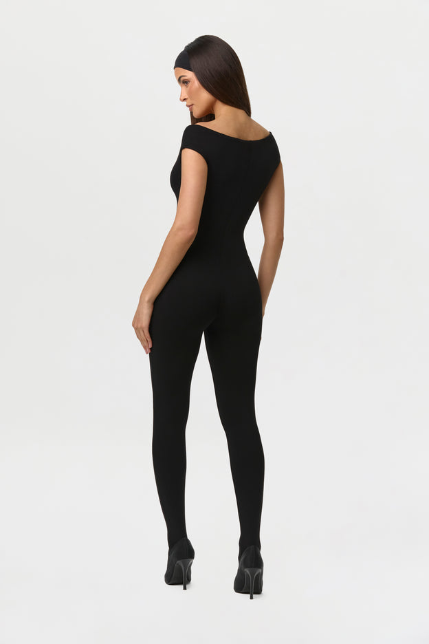 Smooth Off-Shoulder Jumpsuit Petite