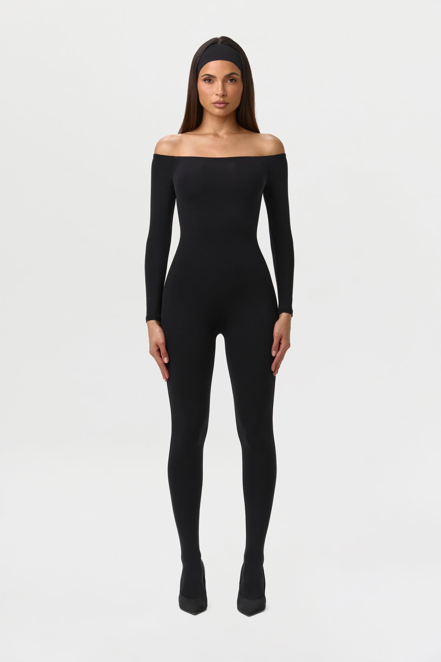 Naked Off-Shoulder Jumpsuit Petite