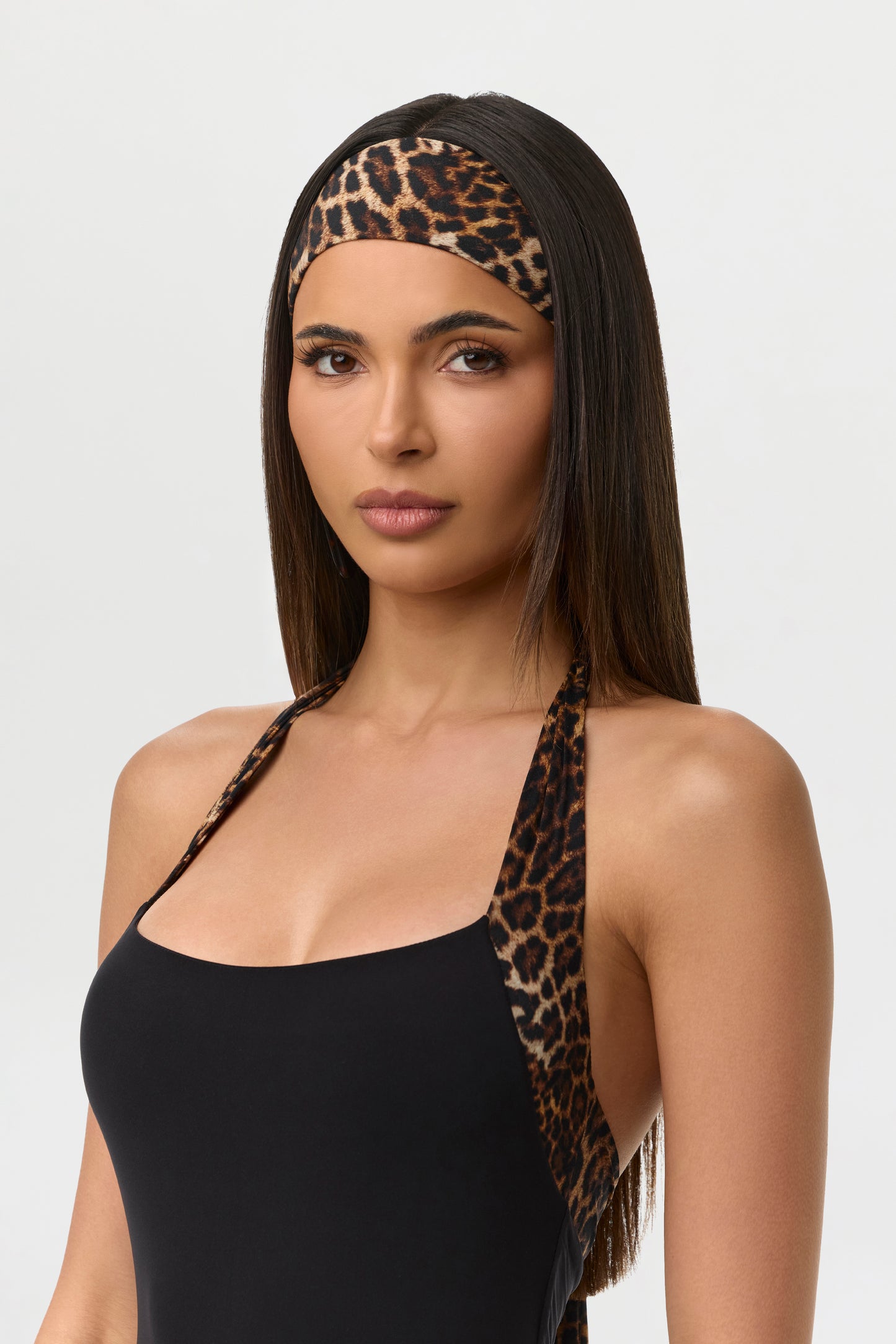 Spotted Leopard Naked Print Headband