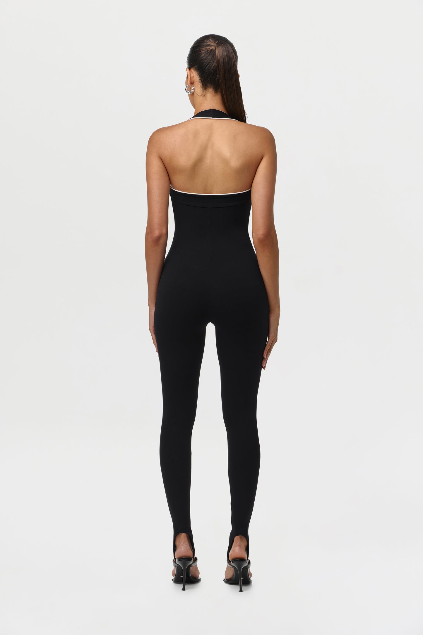 Black Sporty Naked Jumpsuit Petite