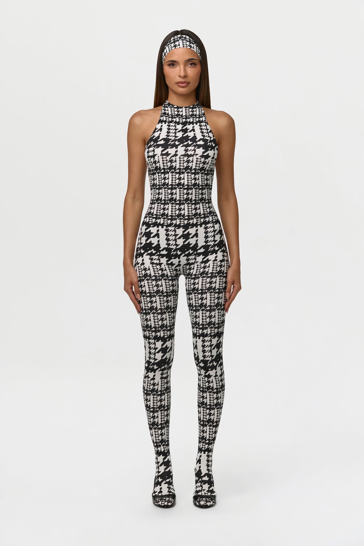 Naked Print Racerback Closed Toe Jumpsuit