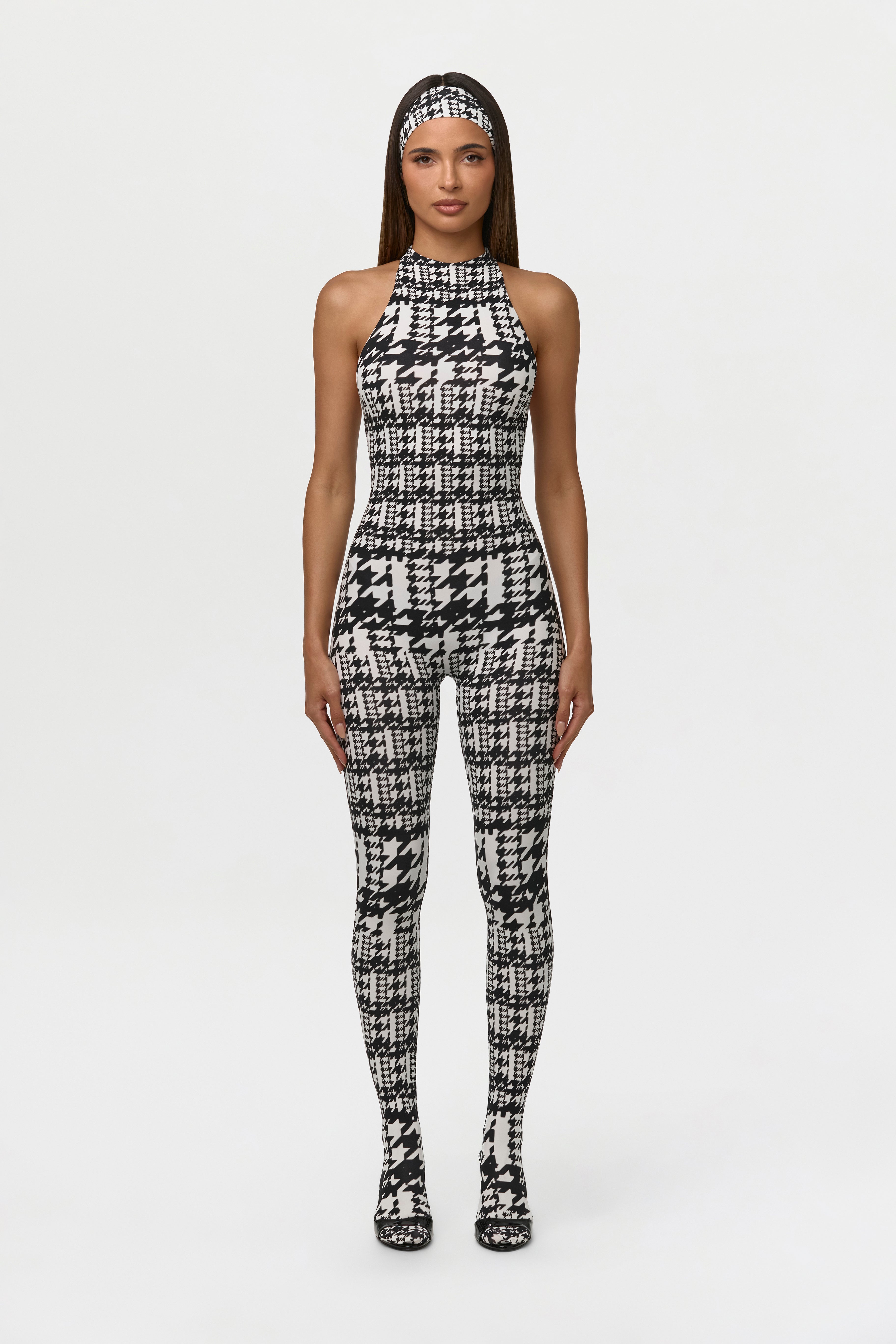Naked Print Racerback Closed Toe Jumpsuit
