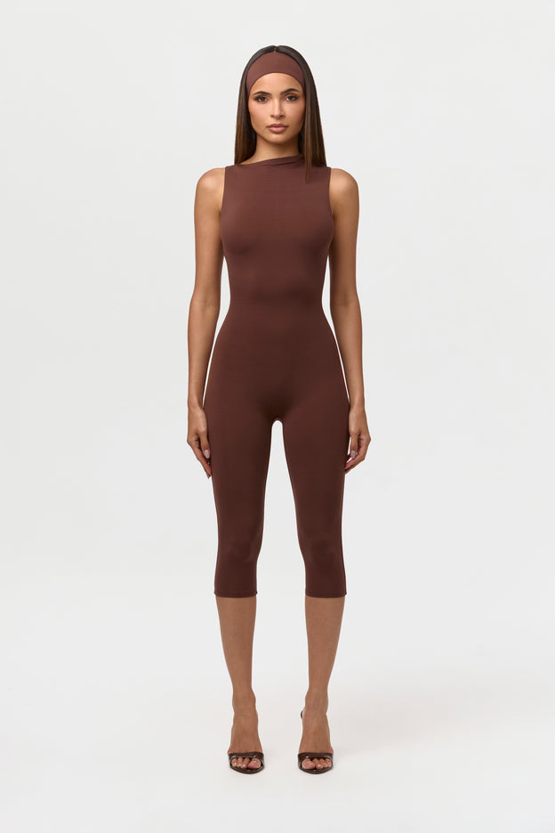 Naked Sleeveless Capri Jumpsuit