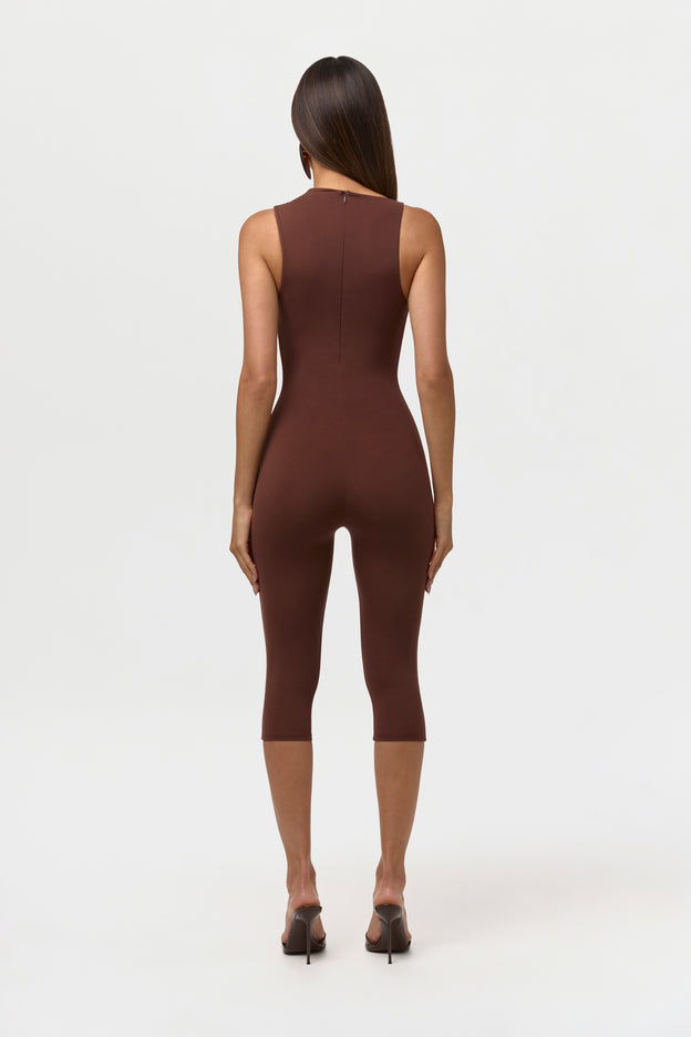 Naked Sleeveless Capri Jumpsuit