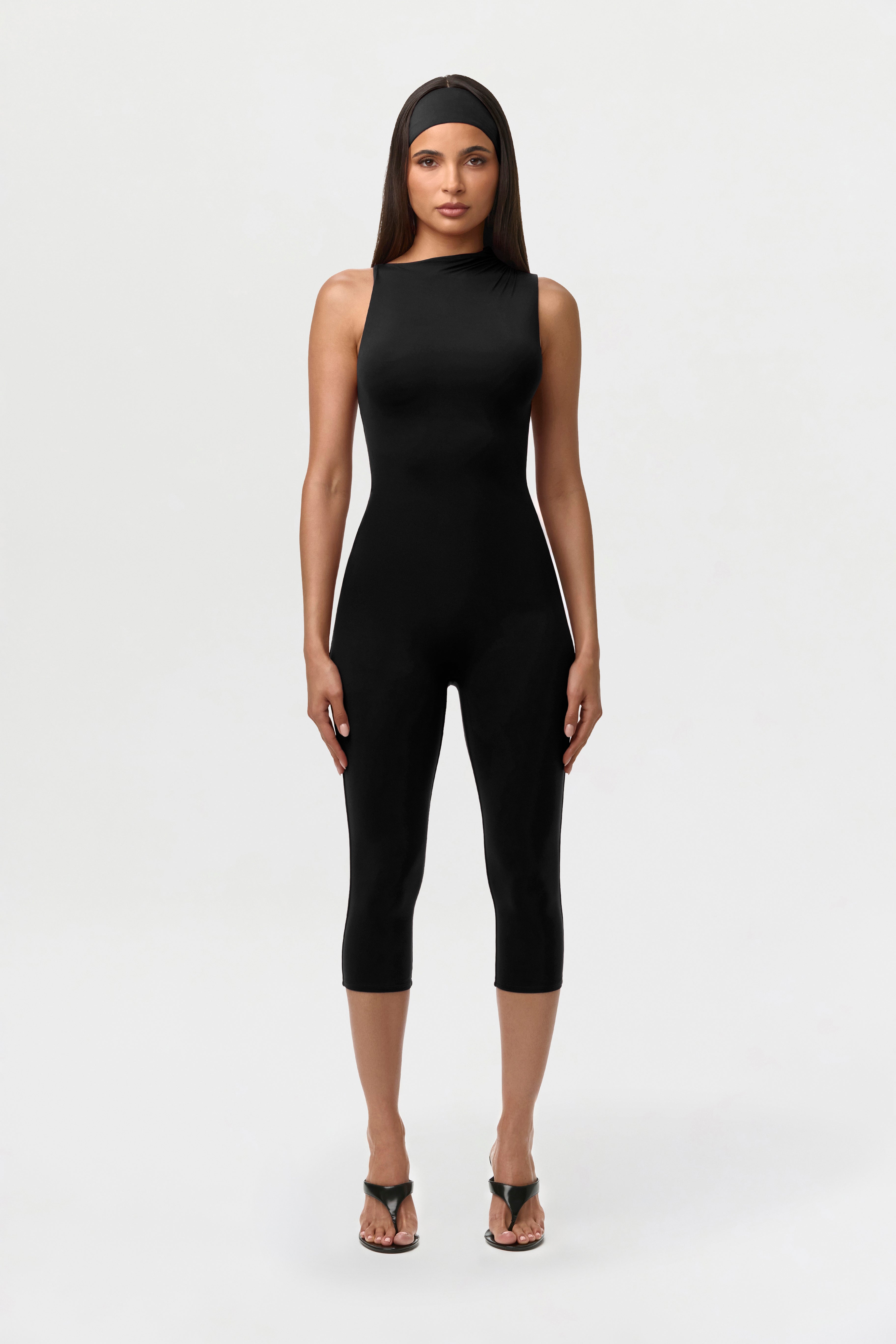 Naked Sleeveless Capri Jumpsuit
