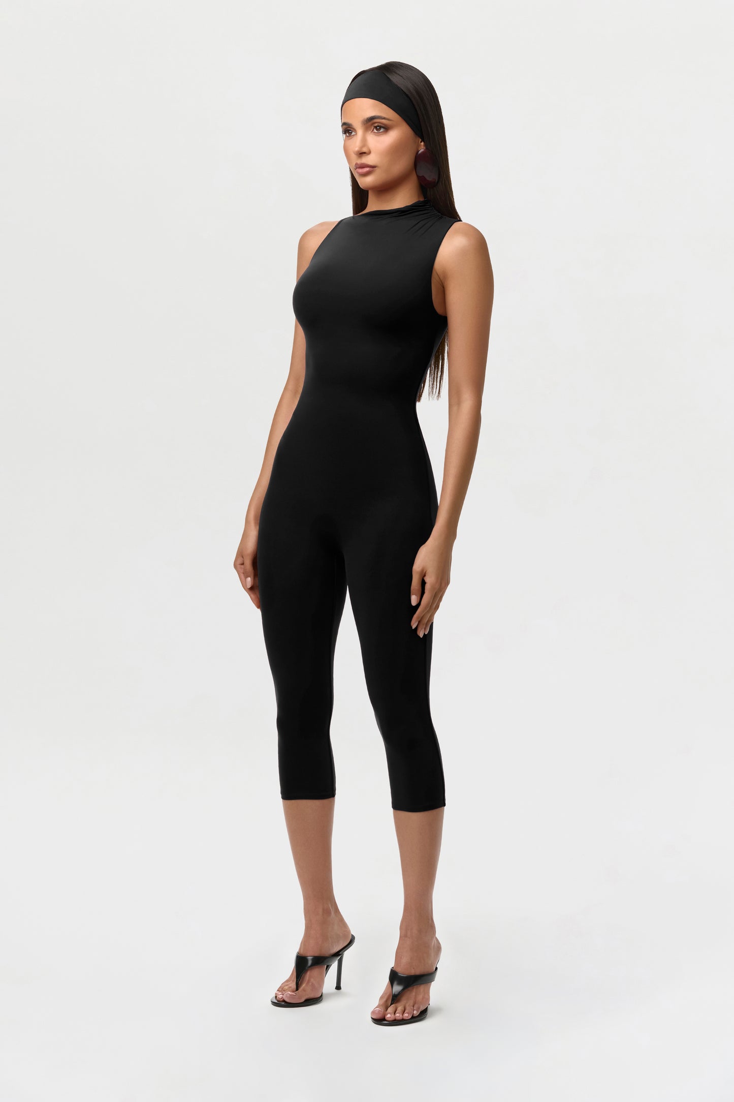 Naked Sleeveless Capri Jumpsuit