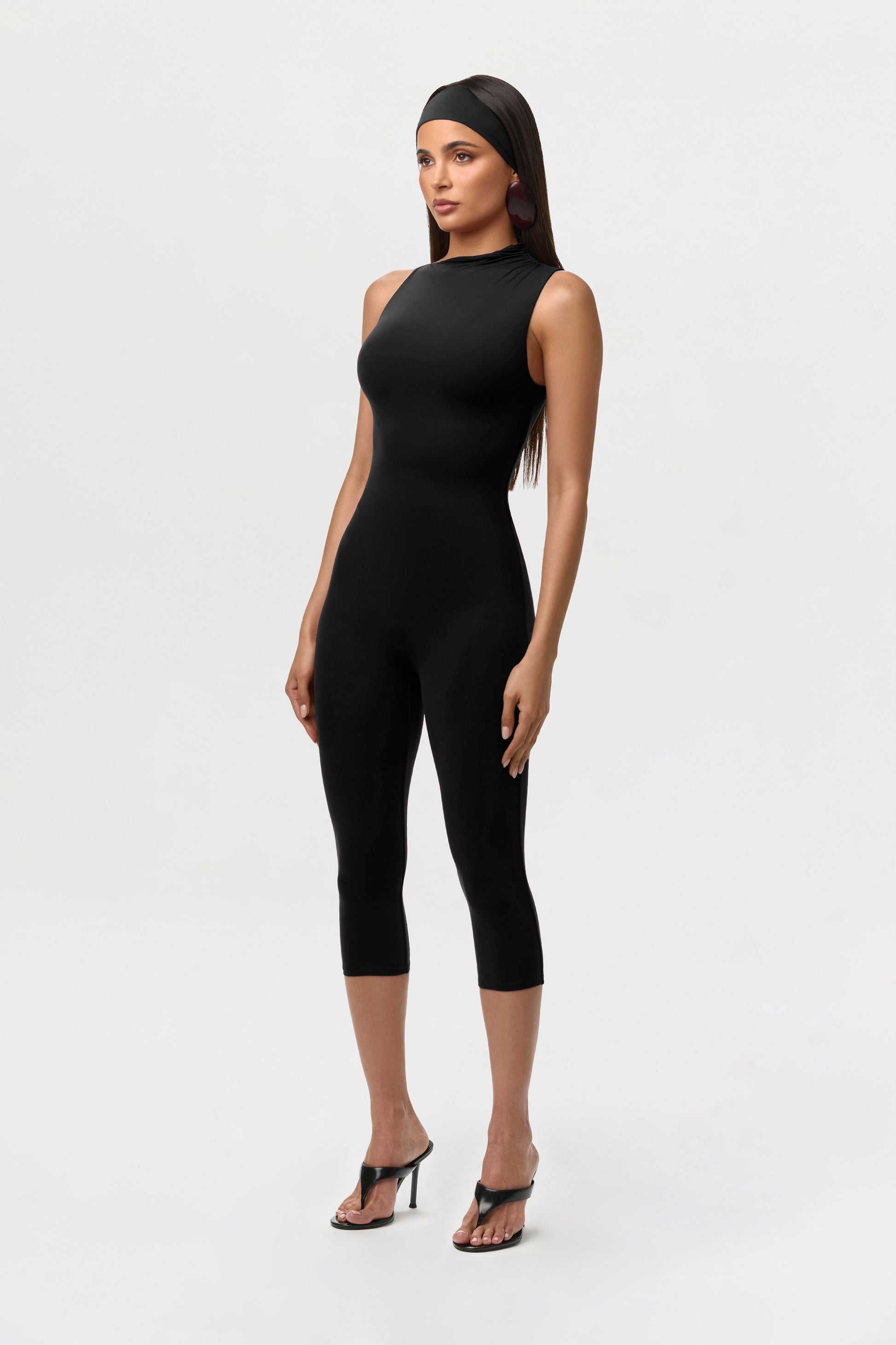 Naked Sleeveless Capri Jumpsuit