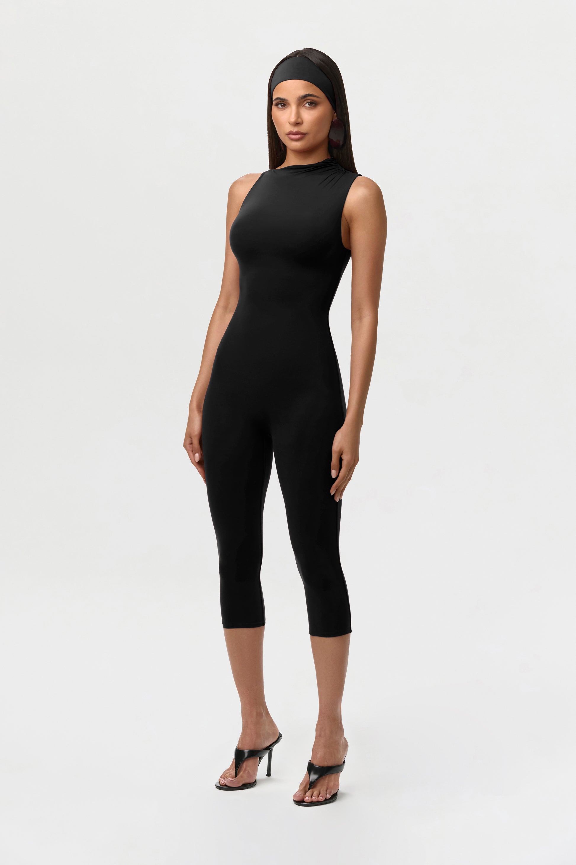 Naked Sleeveless Capri Jumpsuit