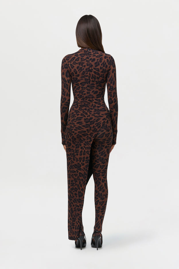 Naked Print Jumpsuit Dress Petite