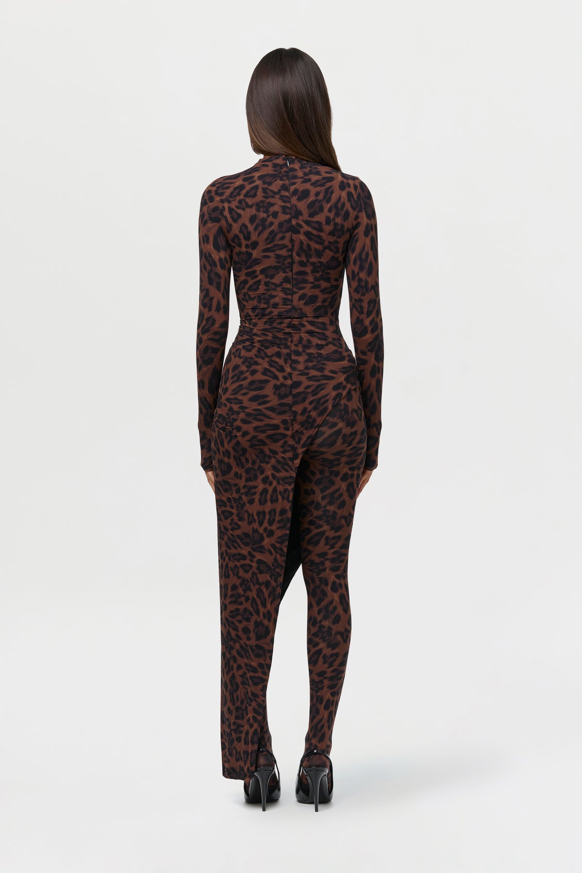 Naked Print Jumpsuit Dress