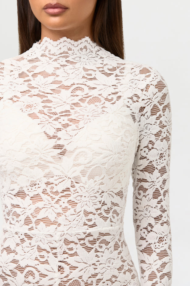 Stretch Lace Velvet Bootcut Jumpsuit