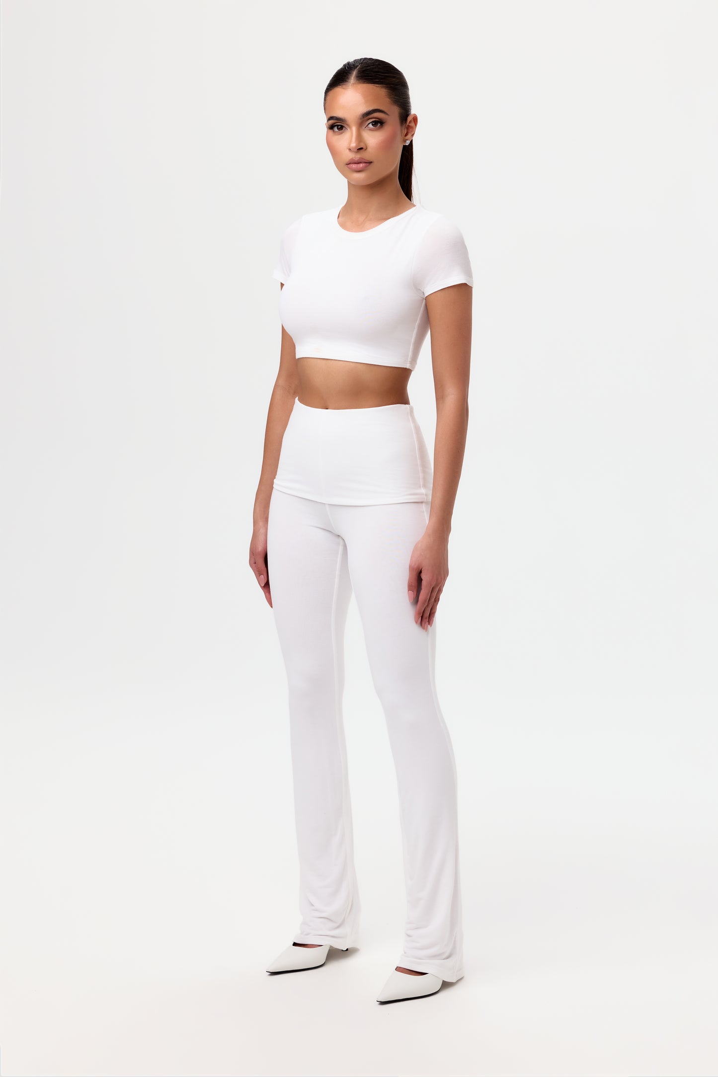 Modal Foldover Bootcut Pant