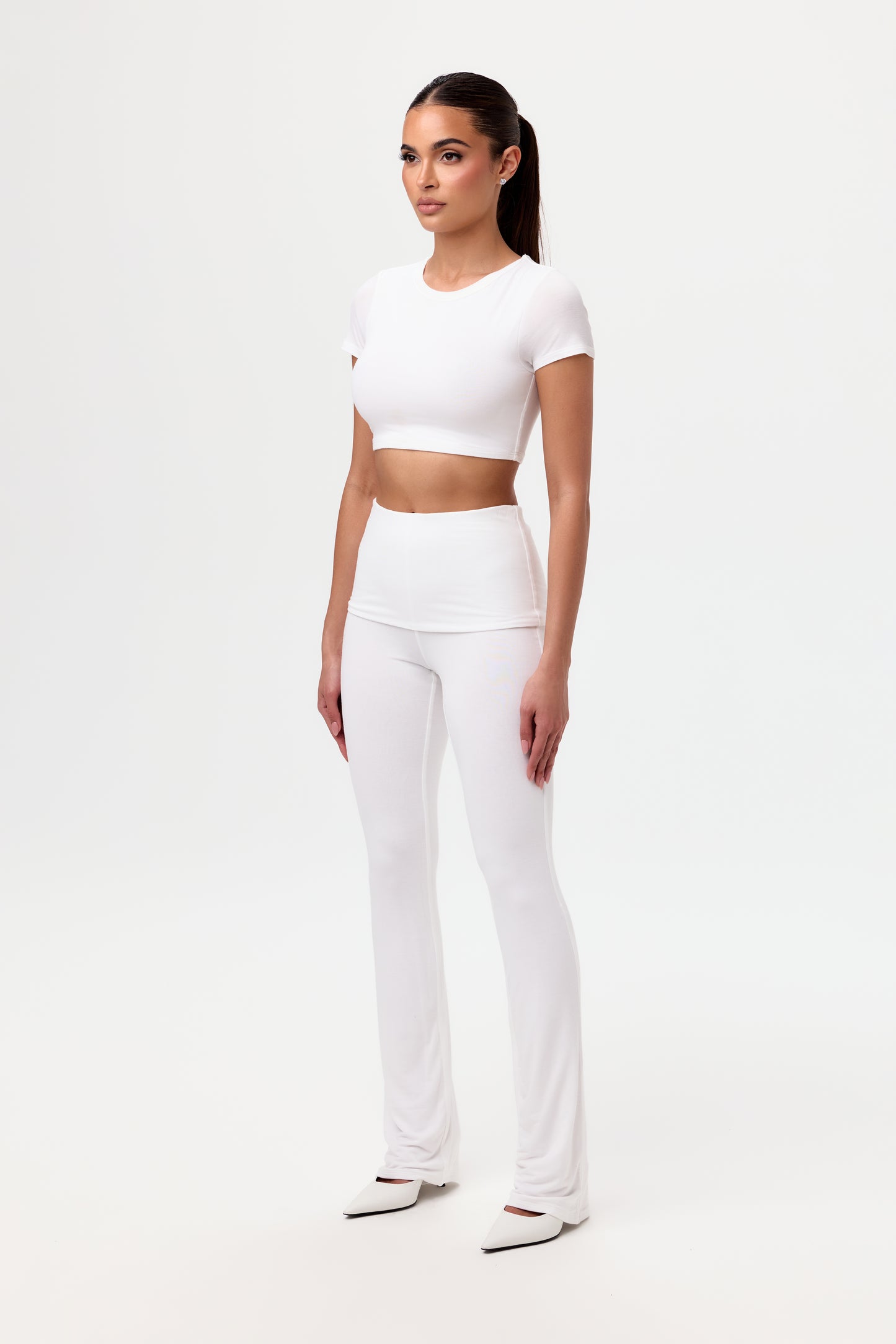 Modal Foldover Bootcut Pant