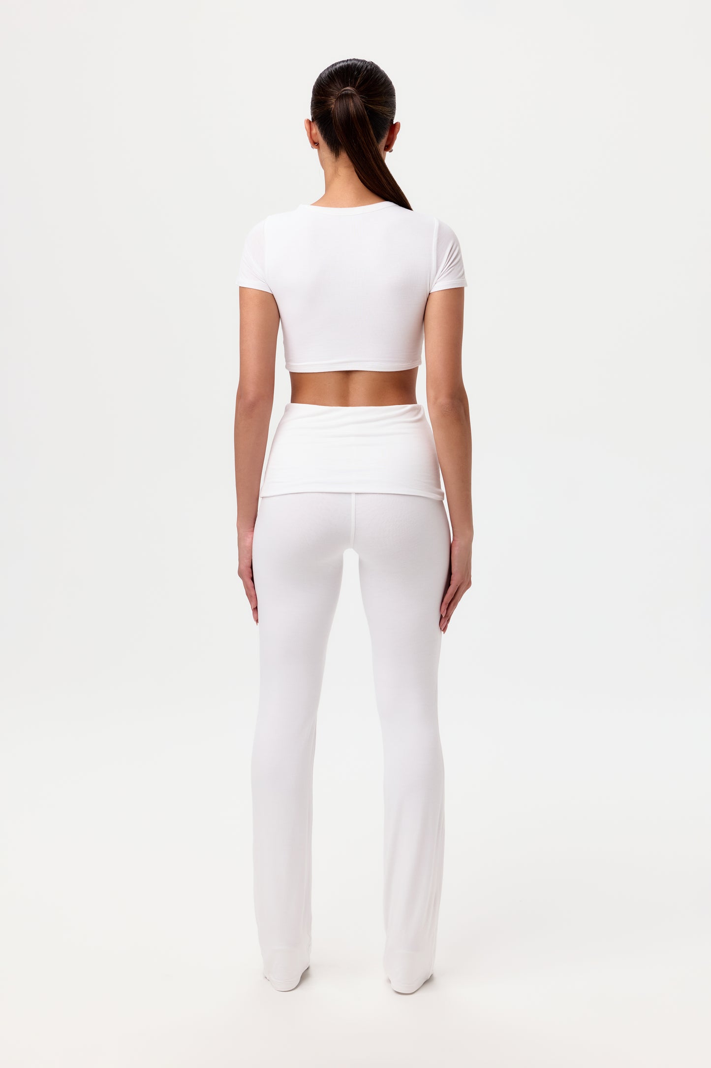 Modal Foldover Bootcut Pant