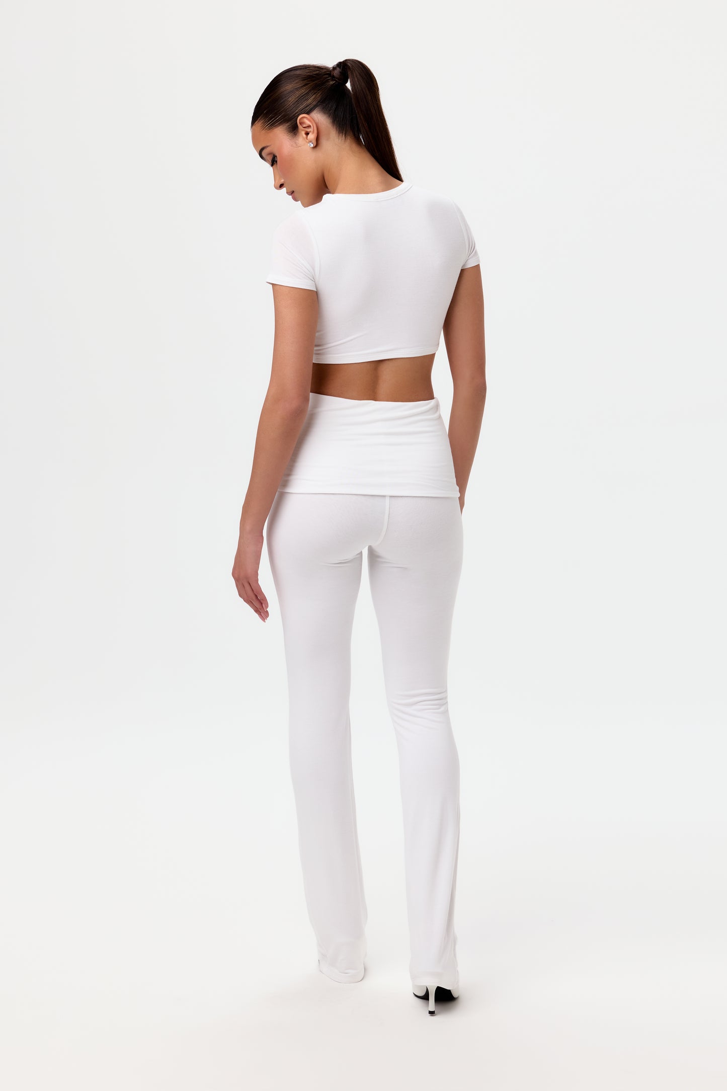 Modal Foldover Bootcut Pant